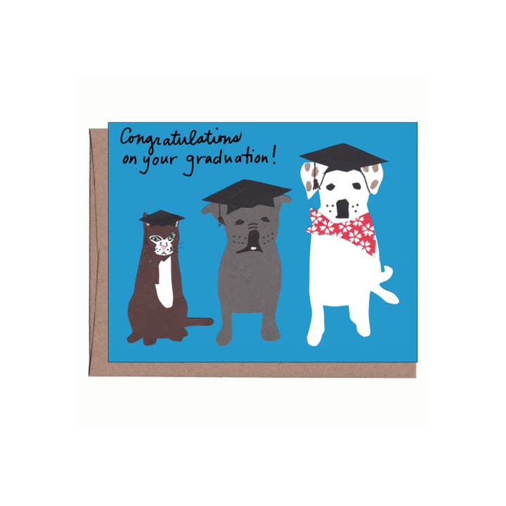 Grad Pets Greeting Card