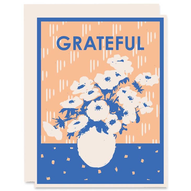 Grateful Anemonies- Thank You Card