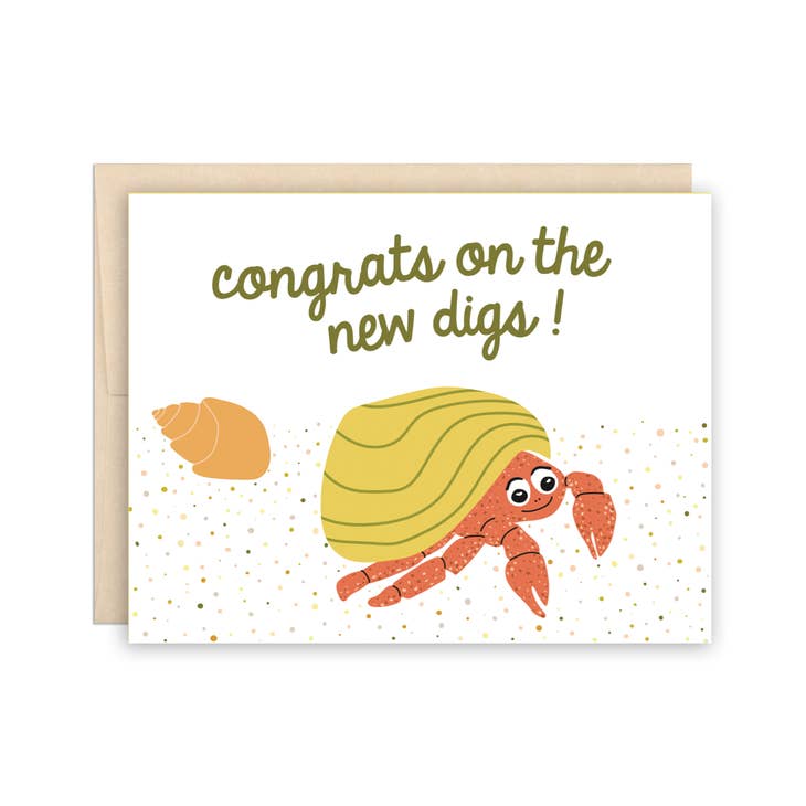 New Digs Hermit Crab Card