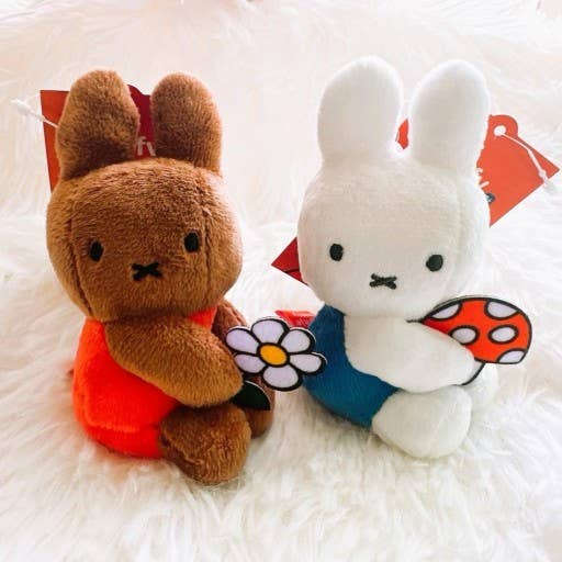 Miffy & Friends with Flower Plush Bag Charm | Hartford Prints