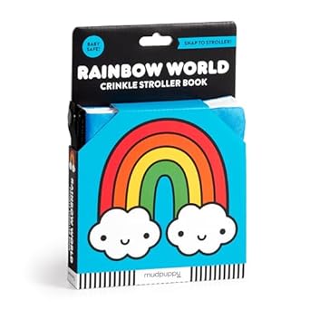 Rainbow World Crinkle Stroller Book