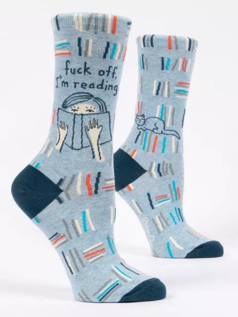 Fuck Off I'm Reading - Women's Crew Socks