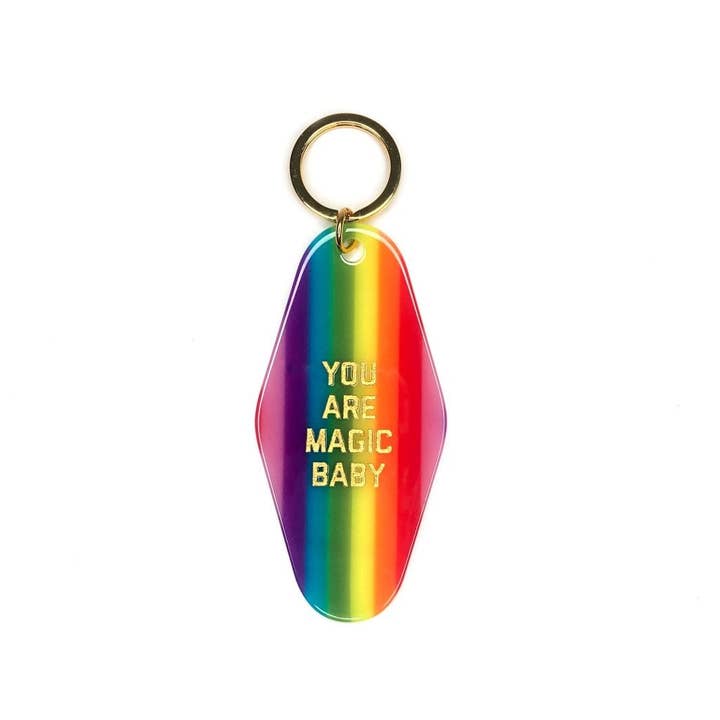 Rainbow You Are Magic Motel Key-tag