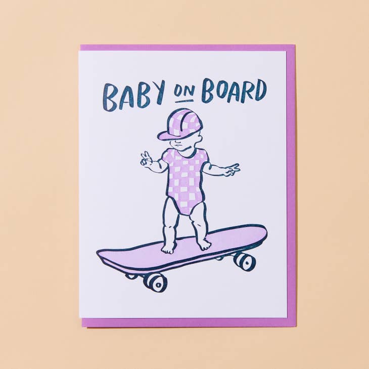 Baby On Board Baby Card