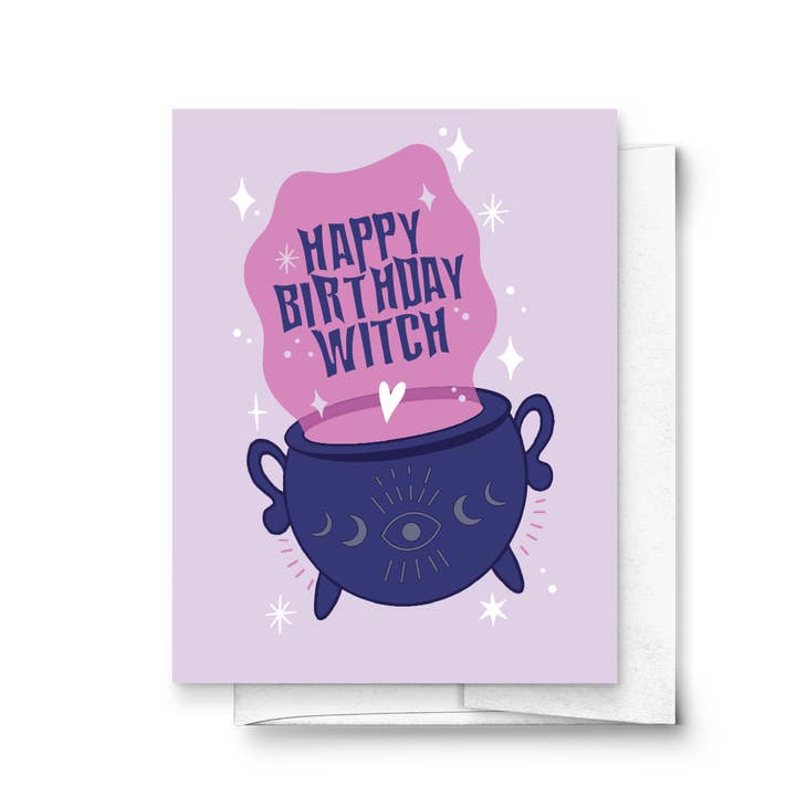 Happy Birthday Witch Card