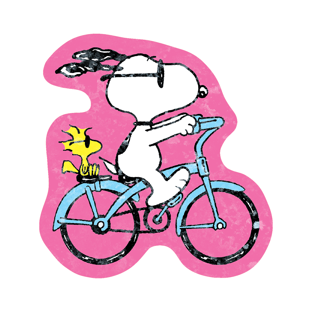 Biking Buds Snoopy Sticker