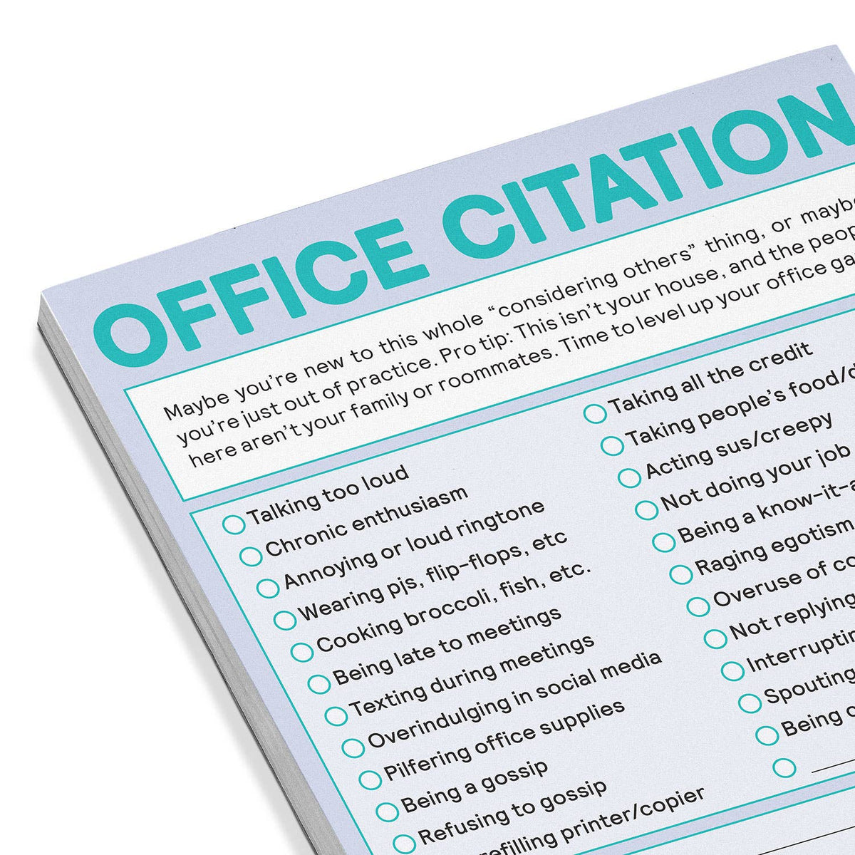 Office Citation Nifty Note (Pastel Version) | Hartford Prints