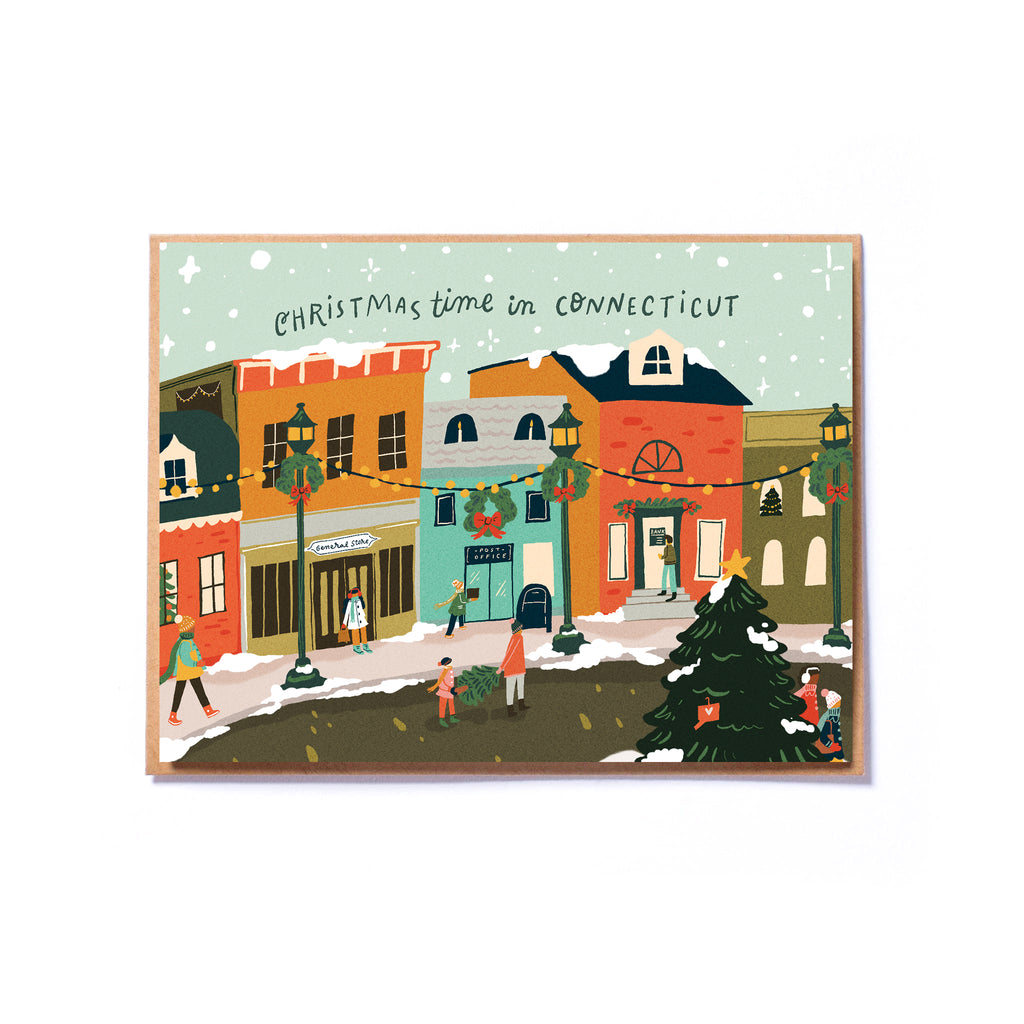 Christmas Time in Connecticut Card