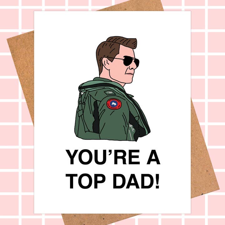 Top Dad, Top Gun Card
