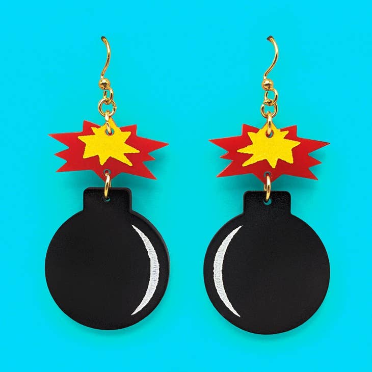 You're the Bomb Acrylic Statement Earrings