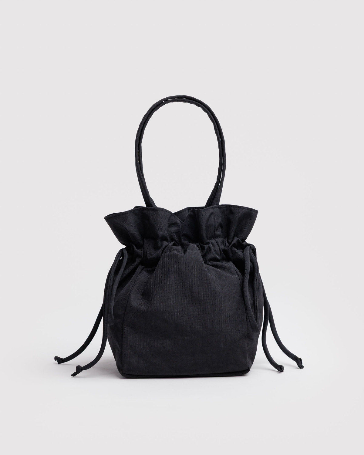 Nylon Drawstring Bag - Black | Hartford Prints display picture 1