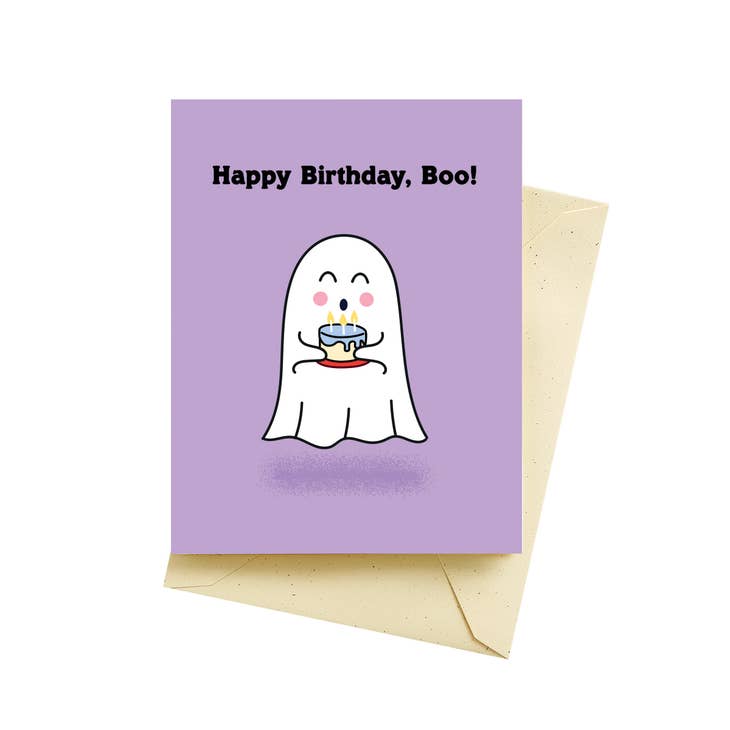 Ghost Cake Birthday Card