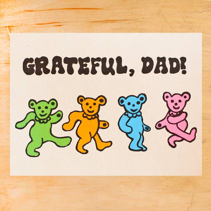 Grateful dad, greeting card