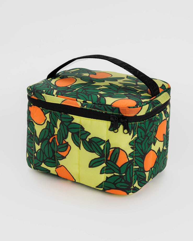 Orange Tree Yellow Puffy Lunch Bag