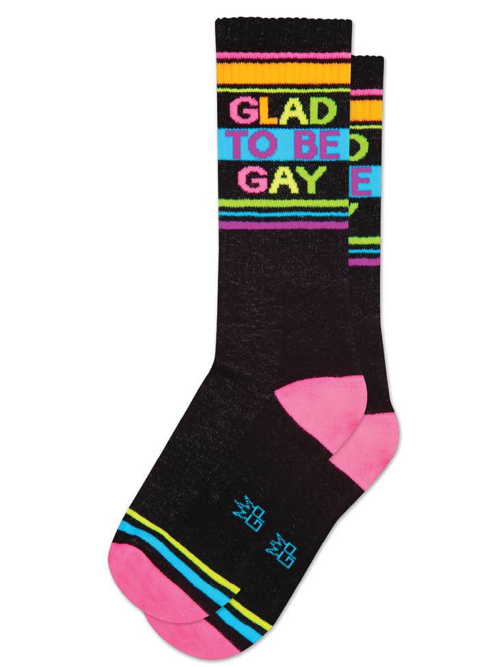 Glad To Be Gay Gym Crew Socks