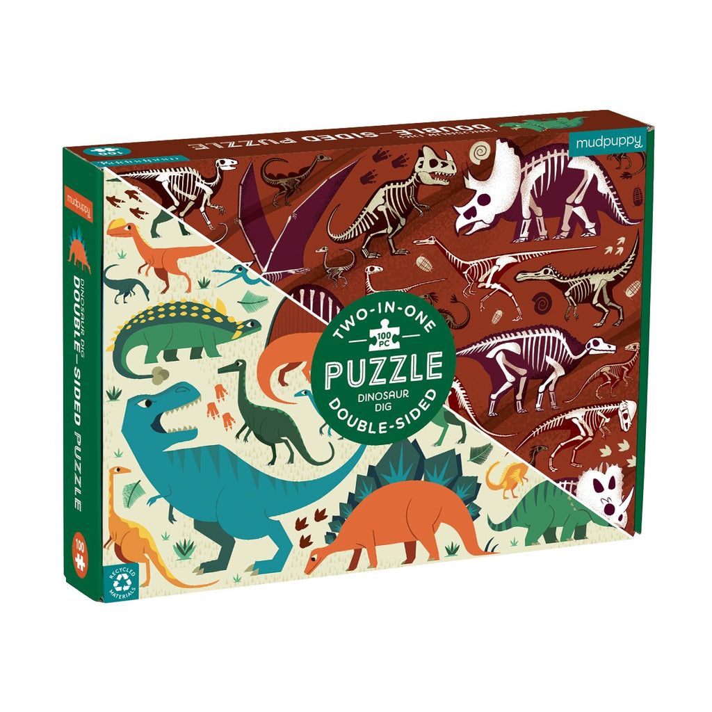 Dinosaur Dig Double Sided Puzzle