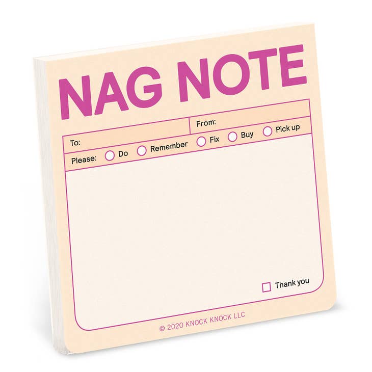 Nag Note Sticky Notes (Pastel Version)