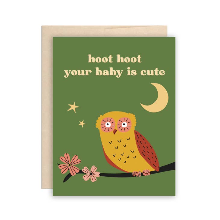 New Baby Owl Card