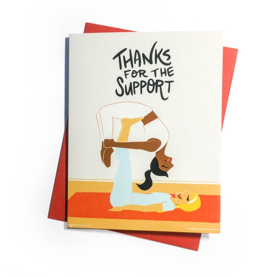 Support Thank You Yoga Card