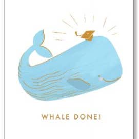 Whale Done Grad Card