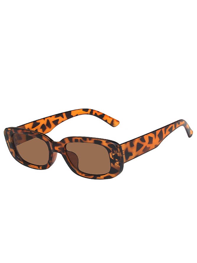 Afrikaanse een vergoeding Diversiteit Leopard Square Frame Sunglasses | Hartford Prints