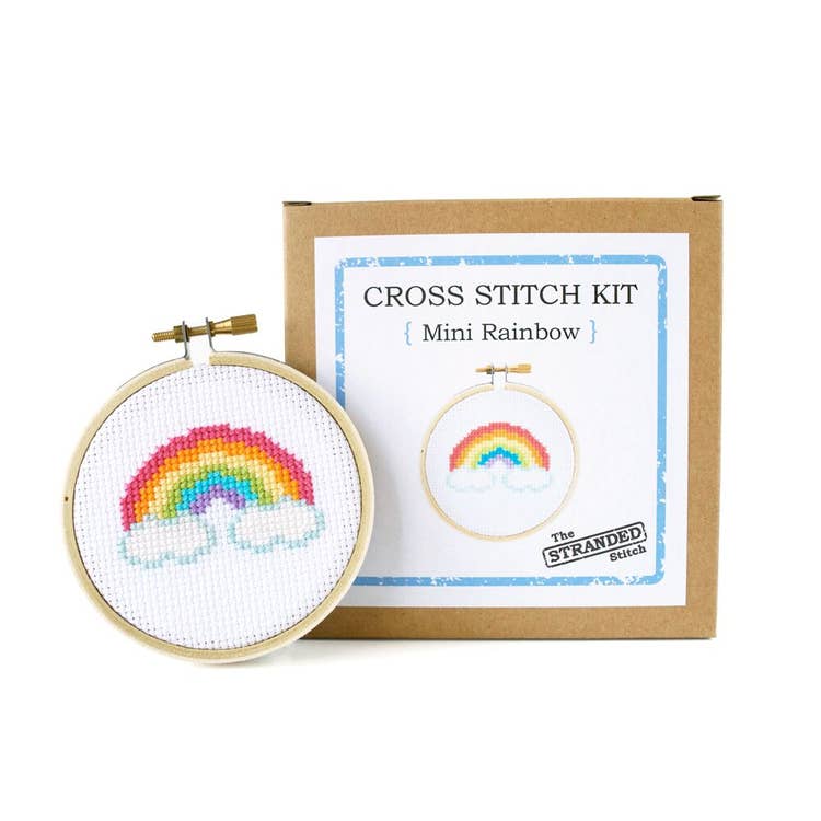 Mini Rainbow Cross Stitch Kit