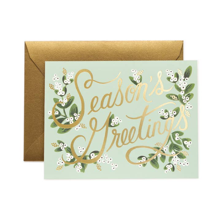 Boxed Set of Mistletoe Season's Holiday Cards