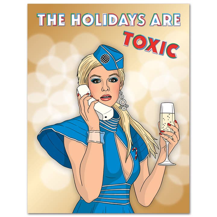 Britney Holidays Are Toxic Christmas Card