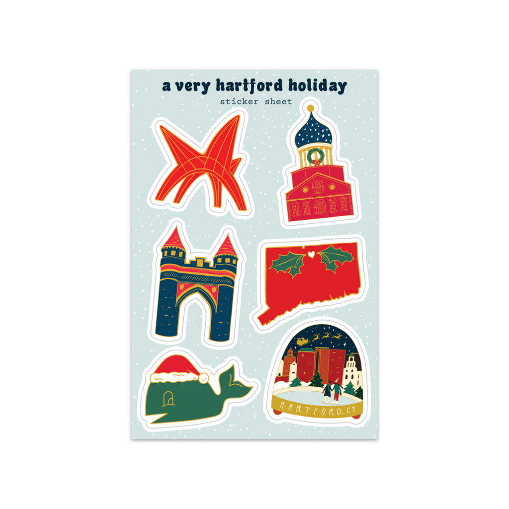 Hartford Holiday Sticker Sheet