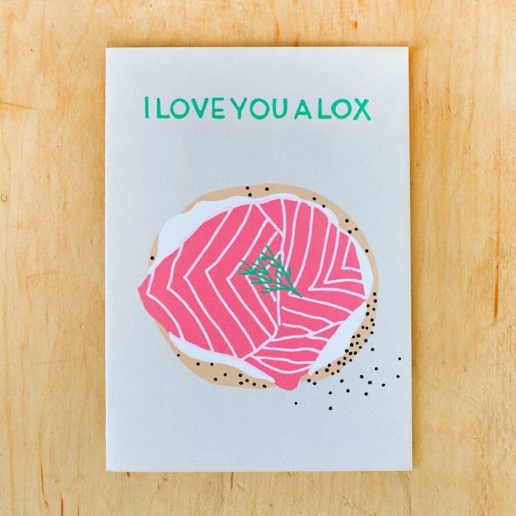 I Love You A Lox Greeting Card
