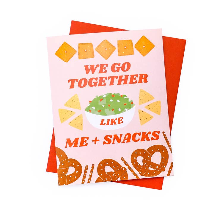 Me and Snacks Love Card