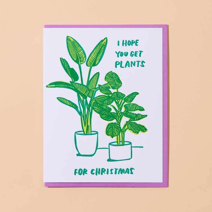 Plants For Christmas Card