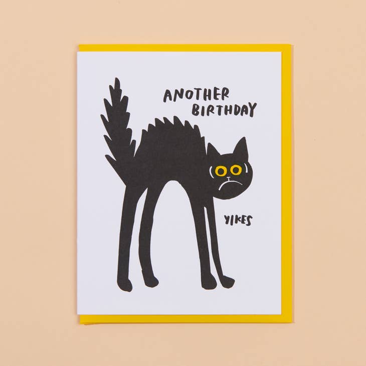 Birthday Yikes Letterpress Greeting Card