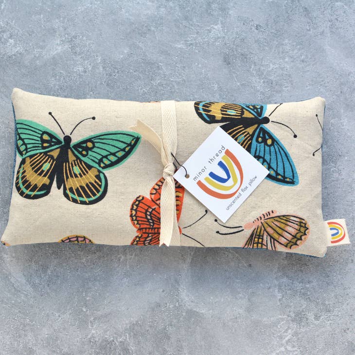 Weighted Eye Pillows in Gilded Butterflies - Lavender Scented