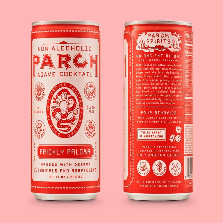 Prickly Paloma Non-Alcoholic Agave Cocktail