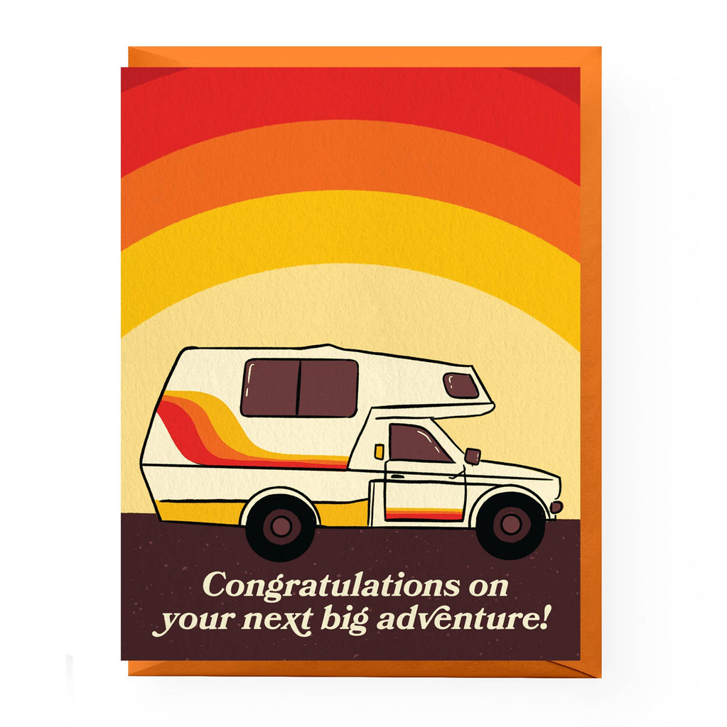 Noteboom Rv Congratulations Retro Camper Congratulations Card | Hartford Prints