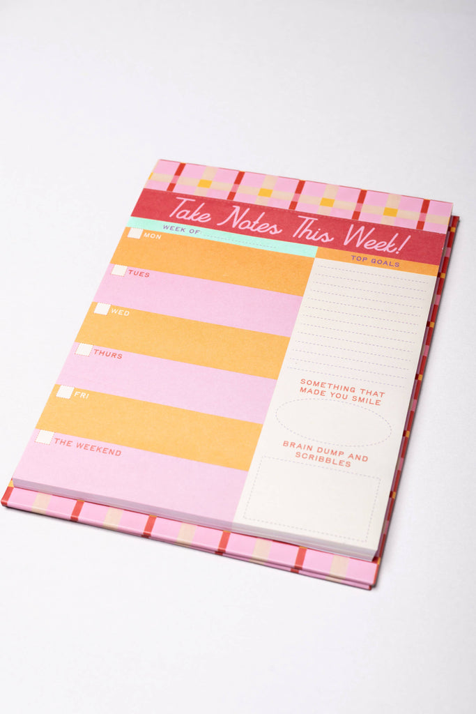 Take Notes This Week - Week to Week Planner | Hartford Prints