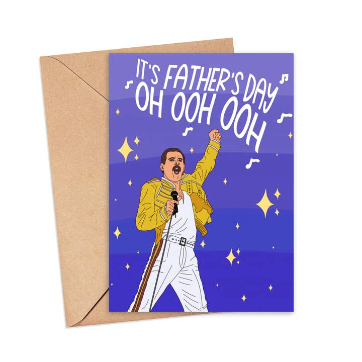 Freddie Mercury Father's Day Card | Hartford Prints