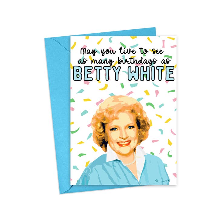 Betty White Birthday Card
