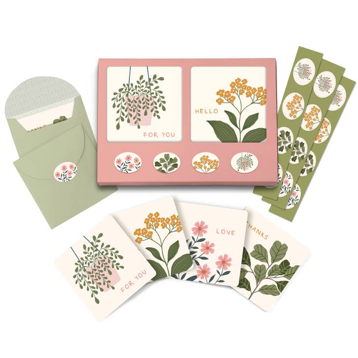 Floral Notes Mini Notecard Set