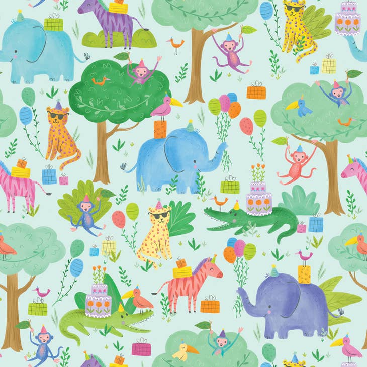 Jungle Party Wrapping Paper