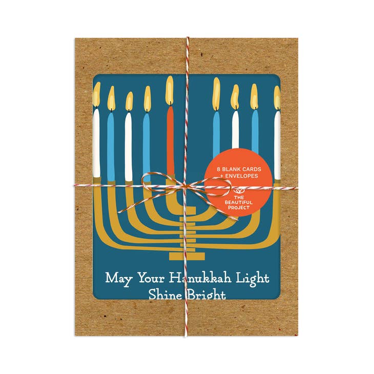 Hanukkah Light Card - Box Set of 8