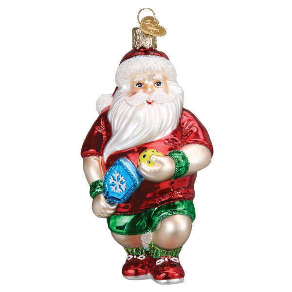 Pickleball Santa Ornament