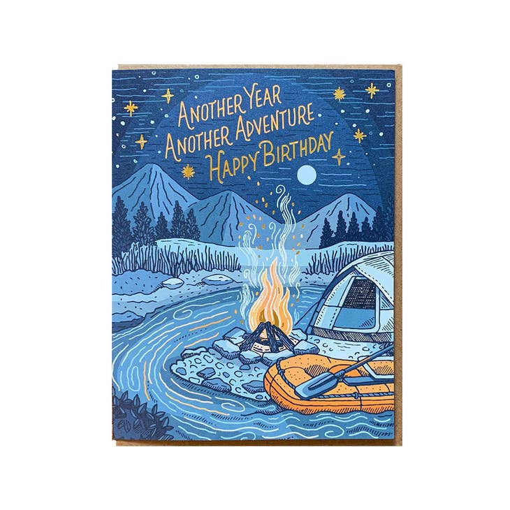Campfire Birthday Card