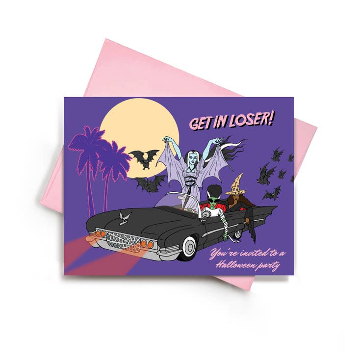 Get in Loser Halloween Card
