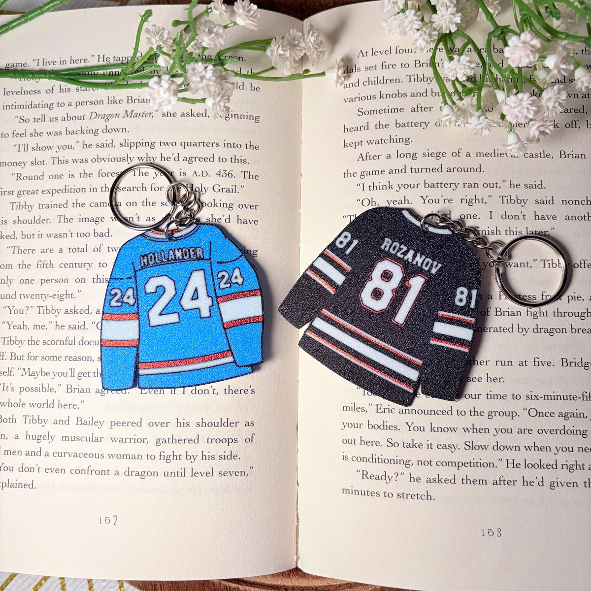 Heated Rivalry Ilya Keychain | Hartford Prints