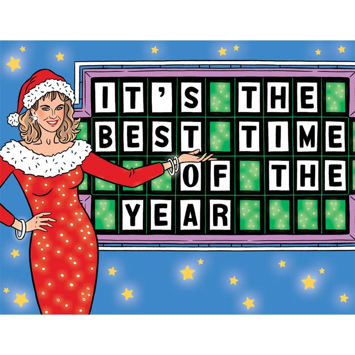 Wheel of Fortune Happy Holidays Card