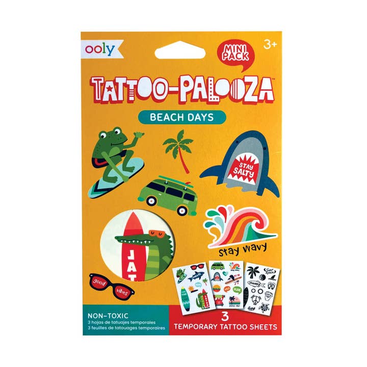 Mini Tattoo Palooza Temporary Tats - Beach Days