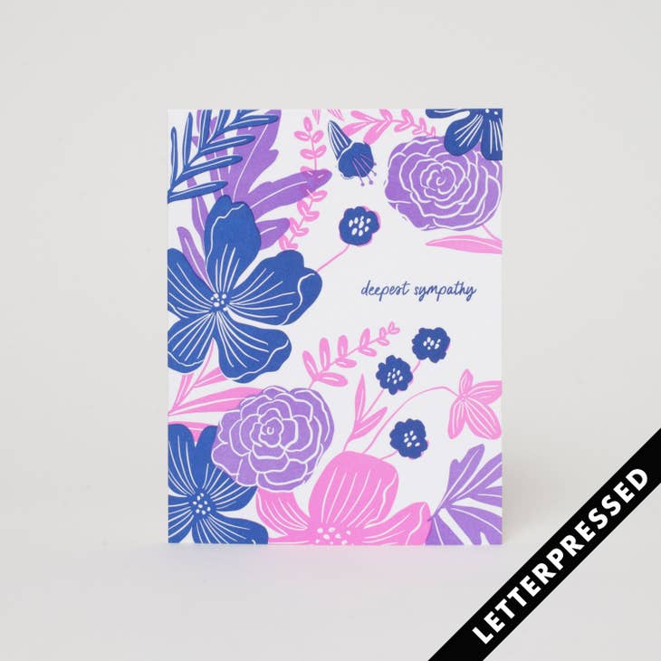 Sympathy Flowers Card