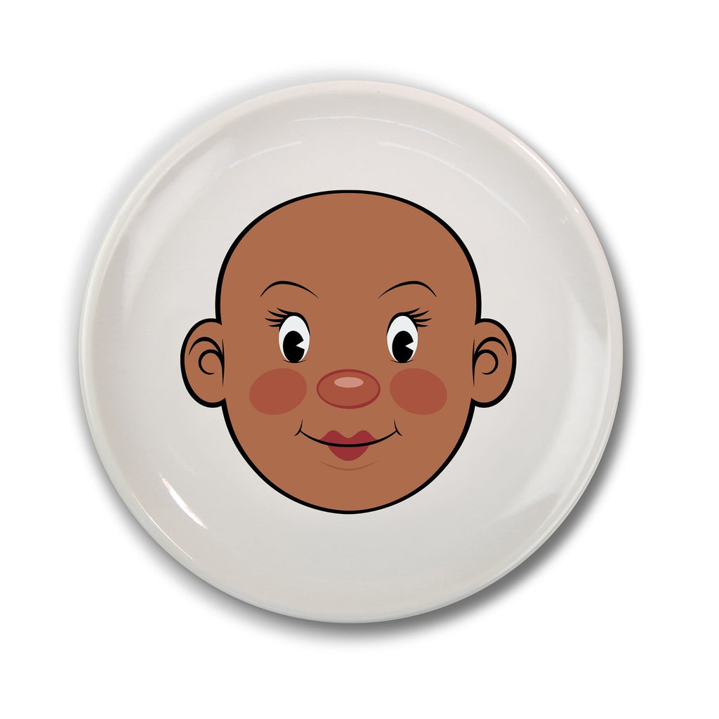 Mrs Food Face Dinner Plate